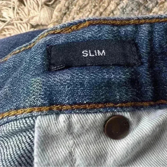 Five Four Men’s Blue Denim Montag Slim Straight Leg Denim Jeans Size 34 - Picture 11 of 16